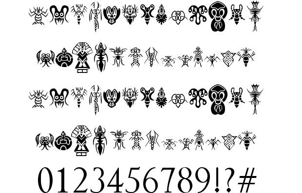 Abstract Alien Symbols