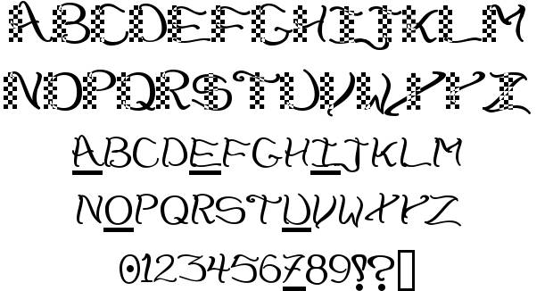 CheckerHat Font