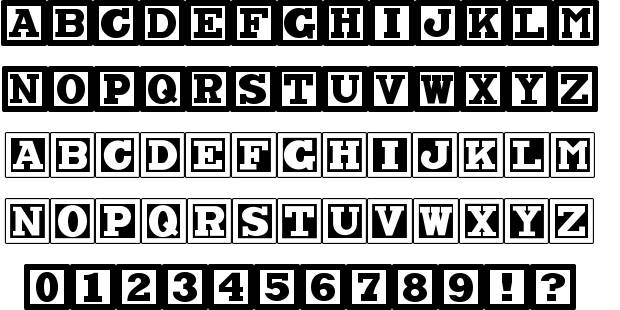 ChockABlockNF Font