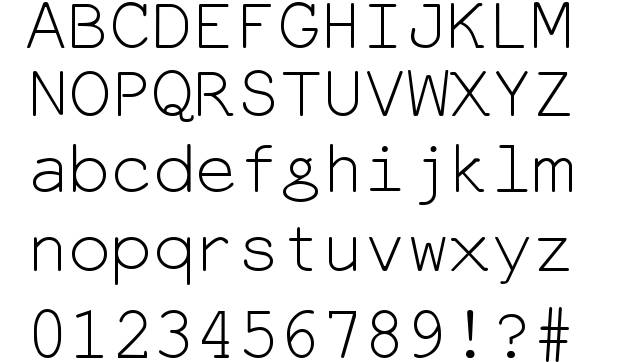 Everson Mono Latin font