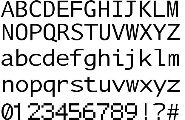 Nu Sans Mono font