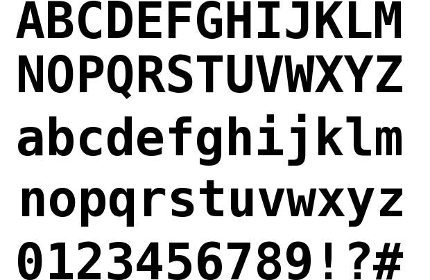 Bitstream Vera Sans Mono font