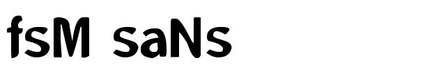 FSM Sans Font