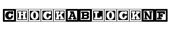 ChockABlockNF Font