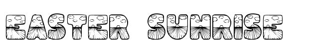 Easter Sunrise Font