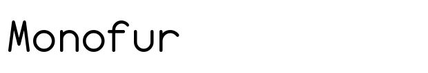 Monofur font